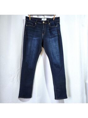 Jordache Curvy Skinny Jeans Women's 16 Dark Blue Blend 5-Pocket Stretch